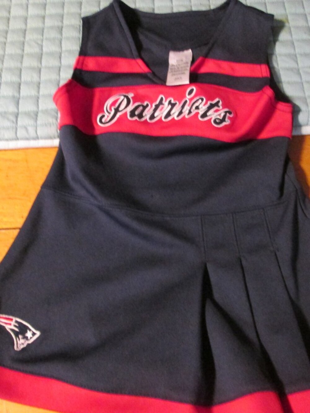New England Patriots Girls 3 T logo dress cheerleader dress